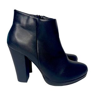 Call It Spring Black Heels Booties, Size: 7